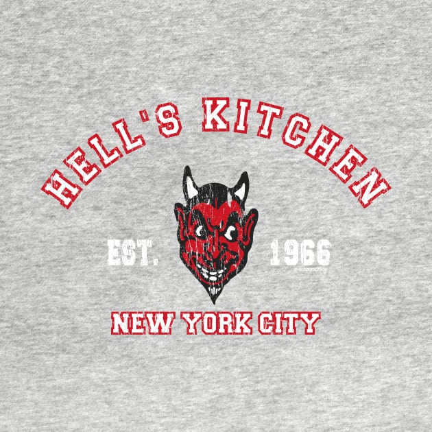 Hell's Kitchen New York Souvenir T-shirt by FireflyCreative